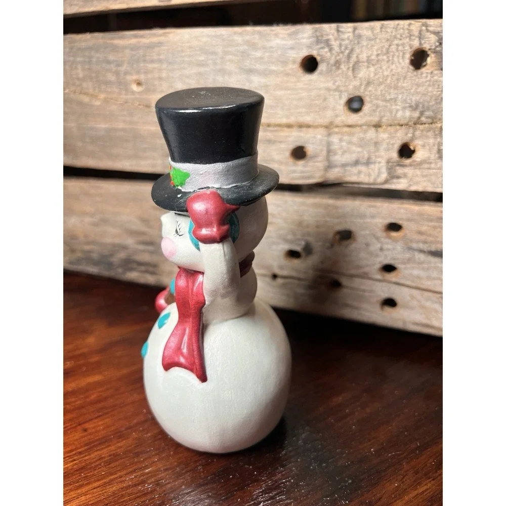 Vintage Ceramic Christmas Frosty Snowman Hand Painted‎ 6